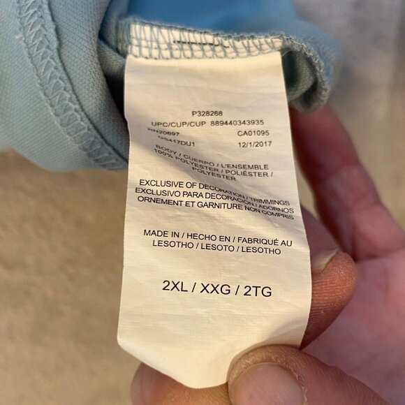 Dickies Men's T-Shirt 2XL Light Blue Crewneck With Pocket - Picture 8 of 11